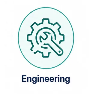 Engineering industry icon